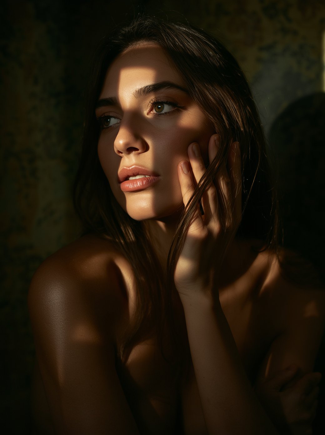 An intimate portrait in soft directional light